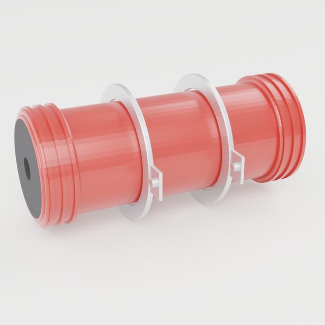 Round Ø100 mm Firebreak Service Transit with circular mounting flange